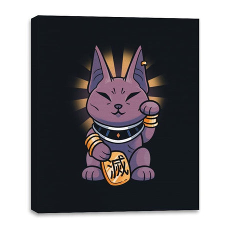 Lucky Beerus - Canvas Wraps Canvas Wraps RIPT Apparel 16x20 / Black