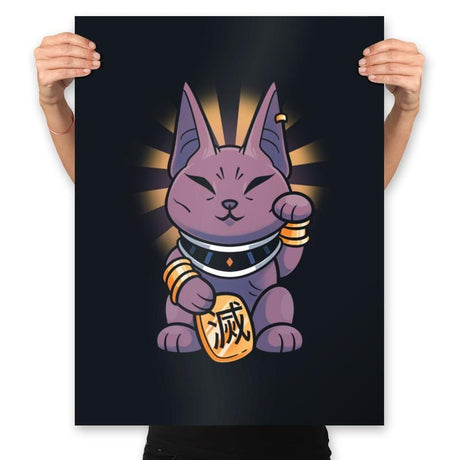 Lucky Beerus - Prints Posters RIPT Apparel 18x24 / Black