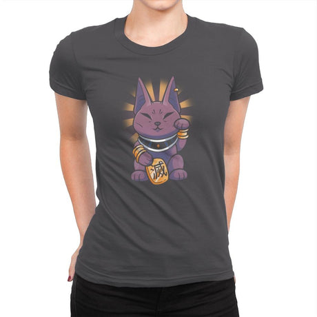 Lucky Beerus - Womens Premium T-Shirts RIPT Apparel Small / Heavy Metal