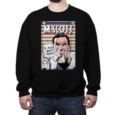 M Scott - Crew Neck Sweatshirt Crew Neck Sweatshirt RIPT Apparel Small / Black