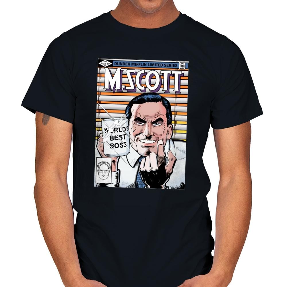 M Scott - Mens T-Shirts RIPT Apparel Small / Black