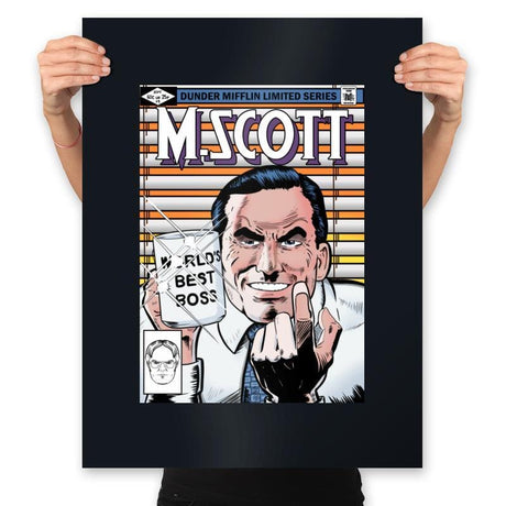 M Scott - Prints Posters RIPT Apparel 18x24 / Black