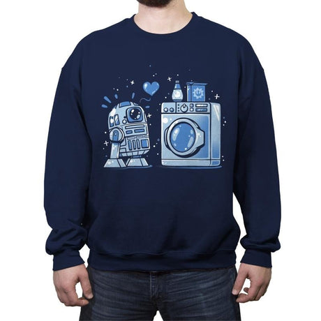 Machine Love - Crew Neck Sweatshirt Crew Neck Sweatshirt RIPT Apparel Small / Navy