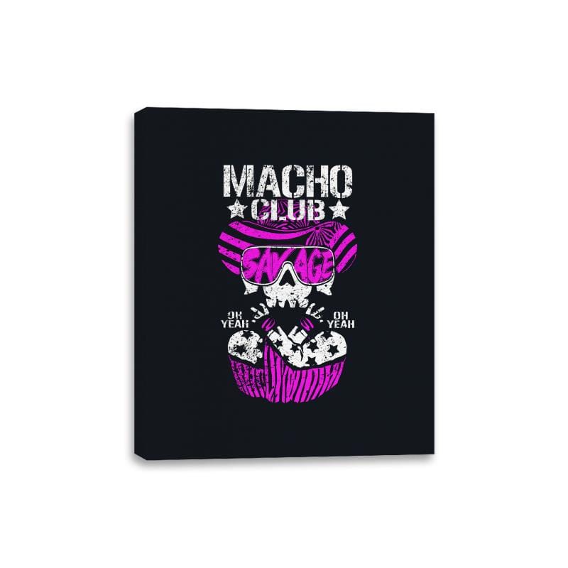 Macho Club  - Canvas Wraps Canvas Wraps RIPT Apparel 8x10 / Black