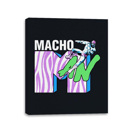 Macho TV - Canvas Wraps Canvas Wraps RIPT Apparel 11x14 / Black