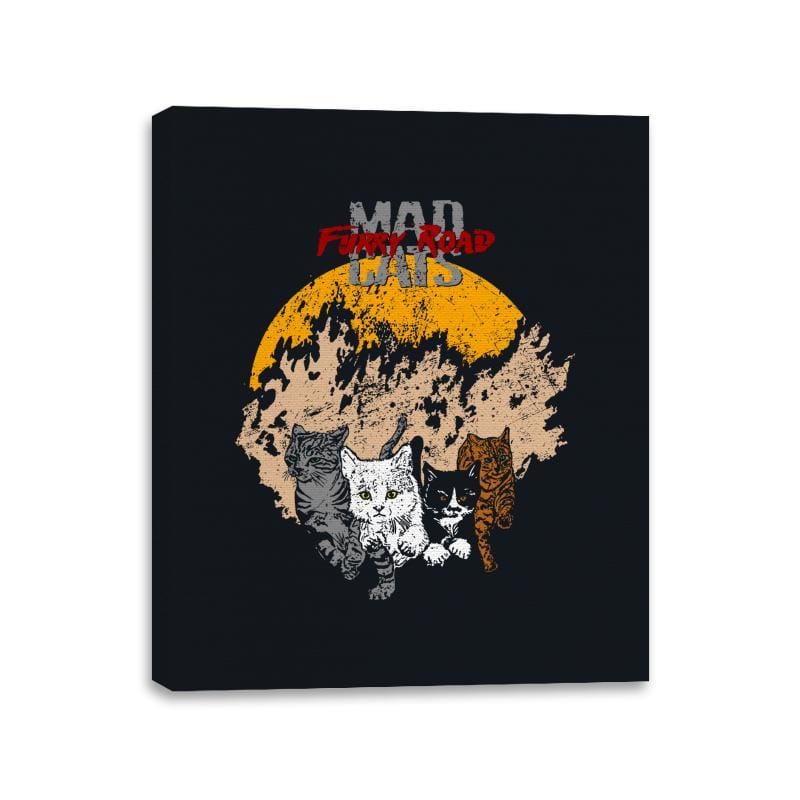 Mad Cats - Canvas Wraps Canvas Wraps RIPT Apparel 11x14 / Black