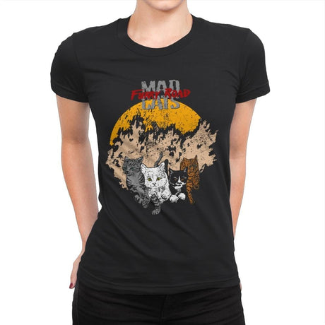 Mad Cats - Womens Premium T-Shirts RIPT Apparel Small / Black