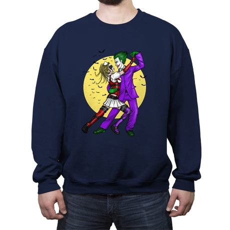 Mad Love - Crew Neck Sweatshirt Crew Neck Sweatshirt RIPT Apparel Small / Navy