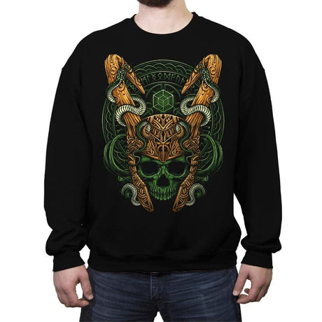 Madness and Mischief - Crew Neck Sweatshirt Crew Neck Sweatshirt RIPT Apparel Small / Black