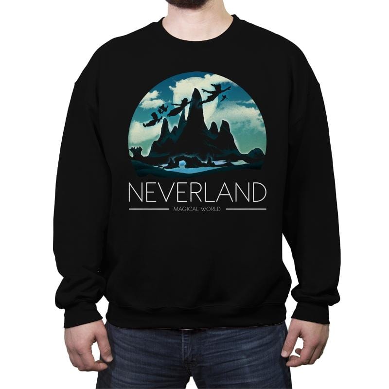 Magical World - Crew Neck Sweatshirt Crew Neck Sweatshirt RIPT Apparel Small / Black