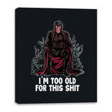 Magneto is Too Old - Canvas Wraps Canvas Wraps RIPT Apparel 16x20 / Black