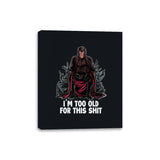 Magneto is Too Old - Canvas Wraps Canvas Wraps RIPT Apparel 8x10 / Black