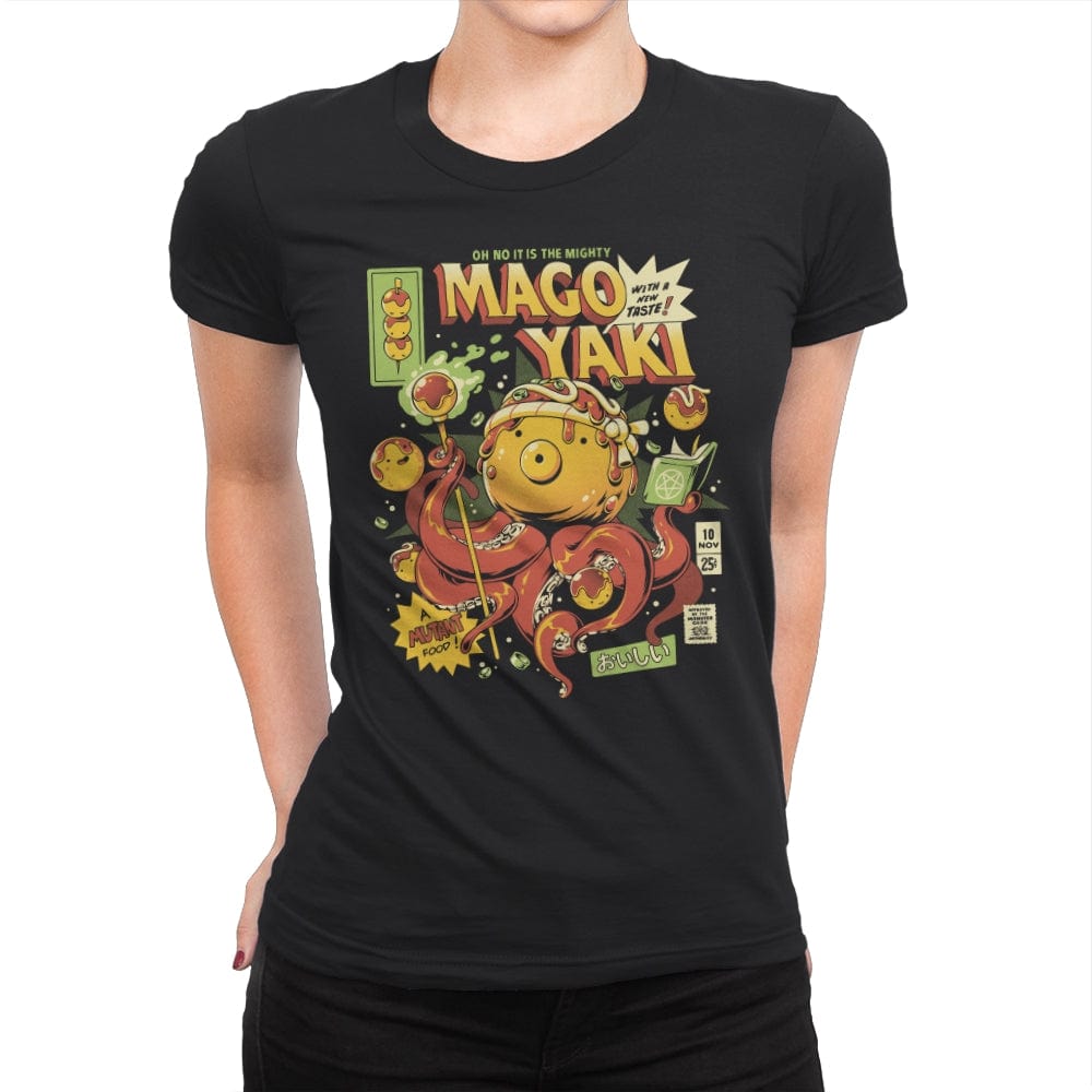 Magoyaki - Womens Premium T-Shirts RIPT Apparel Small / Black