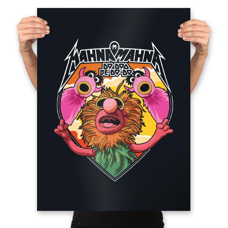 Mahna Mahna - Best Seller - Prints Posters RIPT Apparel 18x24 / Black