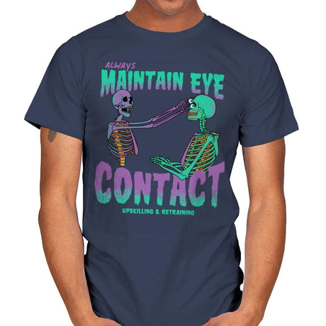 Maintain Eye Contact - Mens T-Shirts RIPT Apparel Small / Navy