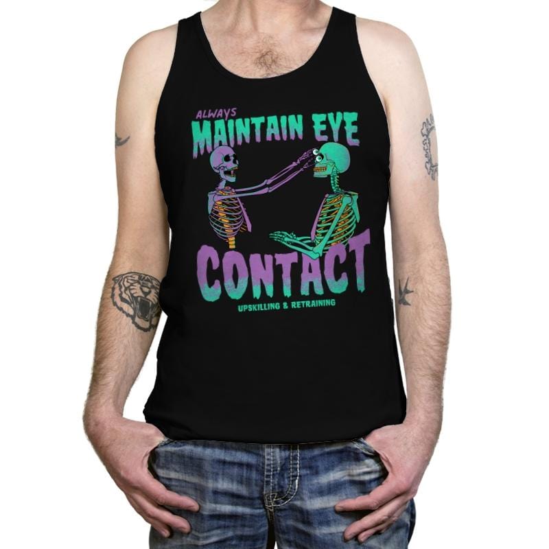 Maintain Eye Contact - Tanktop Tanktop RIPT Apparel X-Small / Black