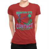 Maintain Eye Contact - Womens Premium T-Shirts RIPT Apparel Small / Red