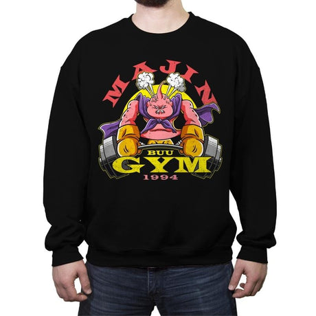 Majin Buu Gym - Crew Neck Sweatshirt Crew Neck Sweatshirt RIPT Apparel Small / 151515