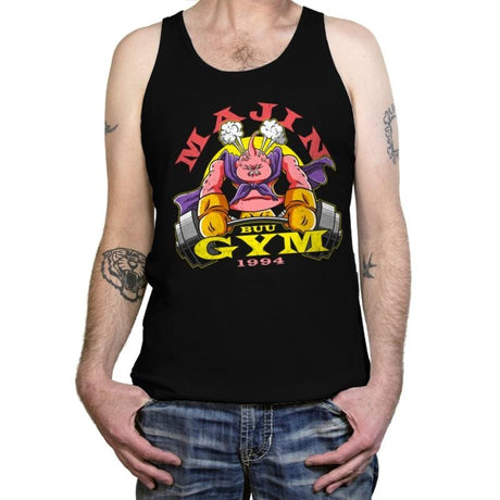 Majin Buu Gym - Tanktop Tanktop RIPT Apparel X-Small / 151515