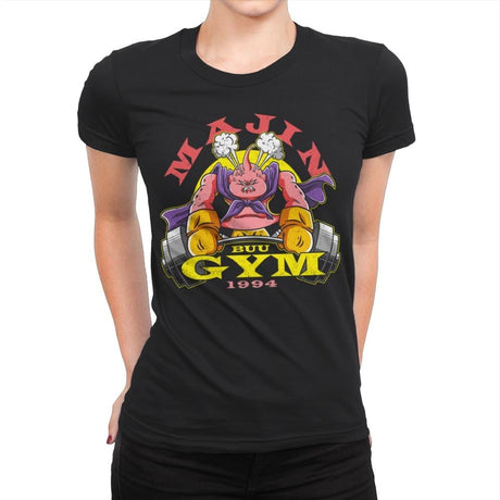 Majin Buu Gym - Womens Premium T-Shirts RIPT Apparel Small / 151515