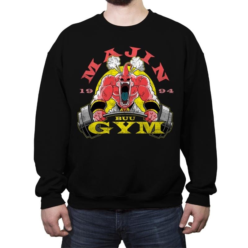 Majin Gym - Crew Neck Sweatshirt Crew Neck Sweatshirt RIPT Apparel