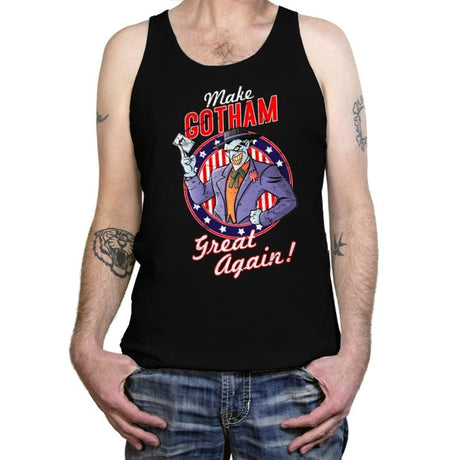 Make Gotham Great Again - Anytime - Tanktop Tanktop RIPT Apparel X-Small / Black