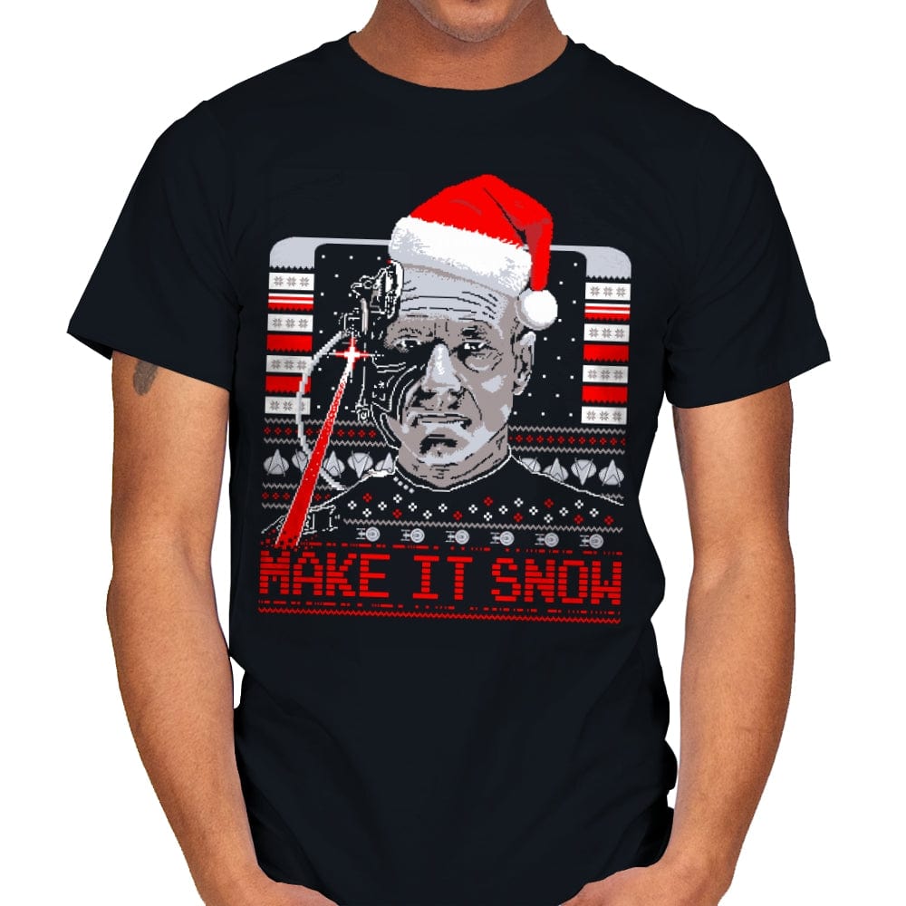 Make it Snow - Mens T-Shirts RIPT Apparel Small / Black