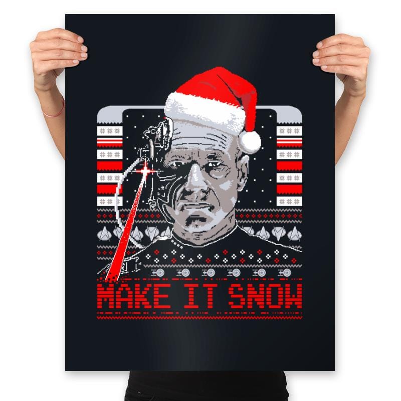 Make it Snow - Prints Posters RIPT Apparel 18x24 / Black