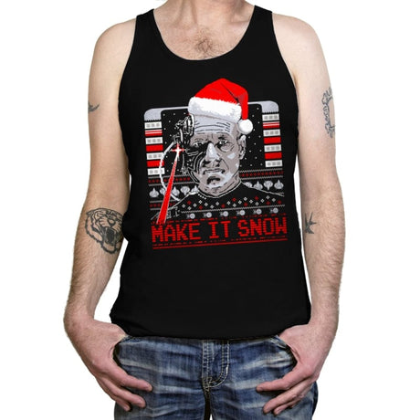 Make it Snow - Tanktop Tanktop RIPT Apparel X-Small / Black