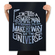 Make my  way in the Universe - Prints Posters RIPT Apparel 18x24 / Black