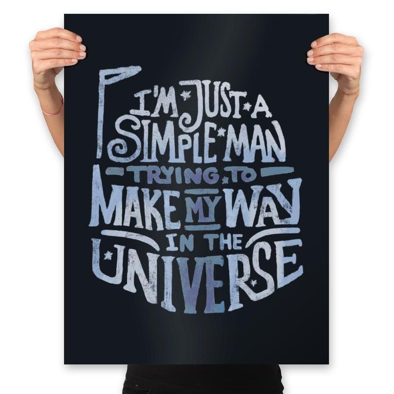 Make my  way in the Universe - Prints Posters RIPT Apparel 18x24 / Black