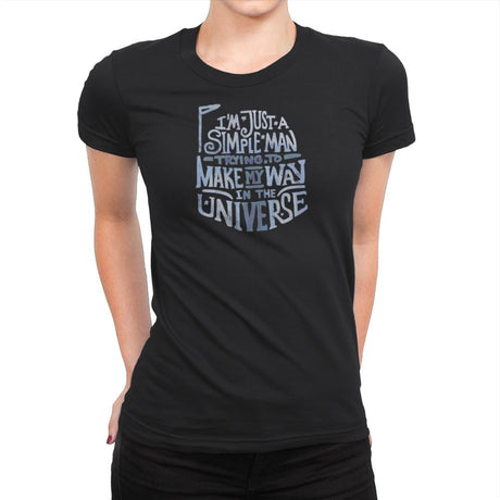 Make my  way in the Universe - Womens Premium T-Shirts RIPT Apparel Small / Black