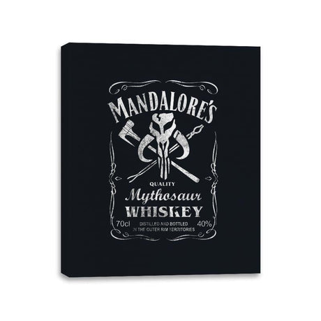 Mandalore's Whiskey - Canvas Wraps Canvas Wraps RIPT Apparel 11x14 / Black