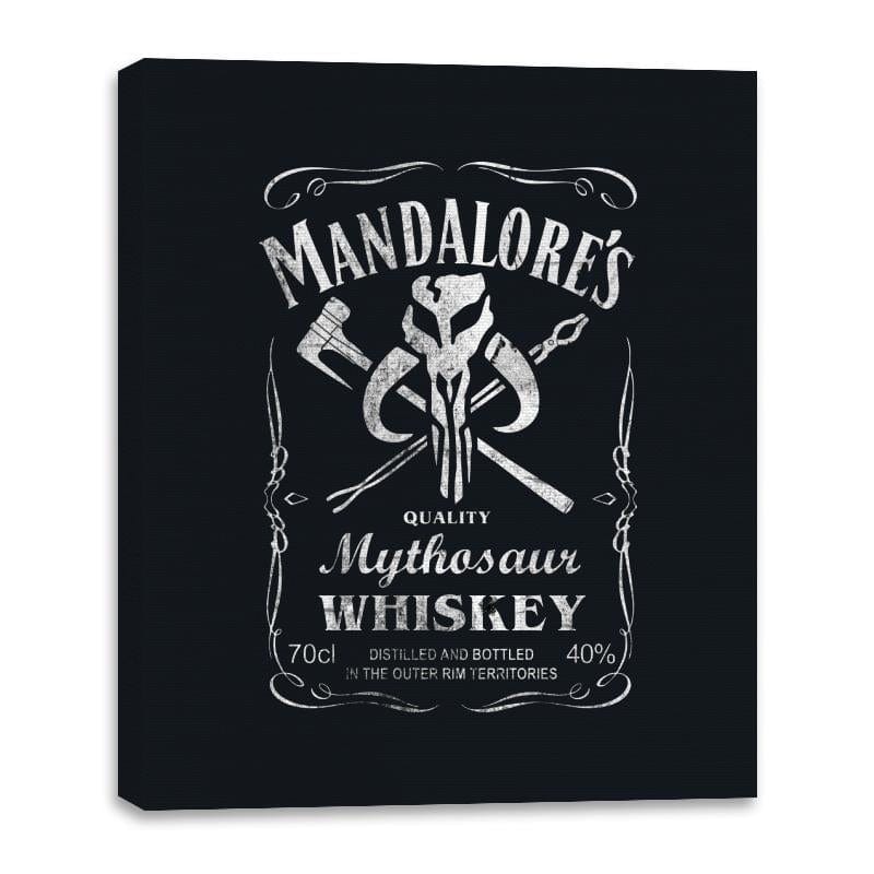 Mandalore's Whiskey - Canvas Wraps Canvas Wraps RIPT Apparel 16x20 / Black