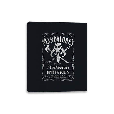 Mandalore's Whiskey - Canvas Wraps Canvas Wraps RIPT Apparel 8x10 / Black