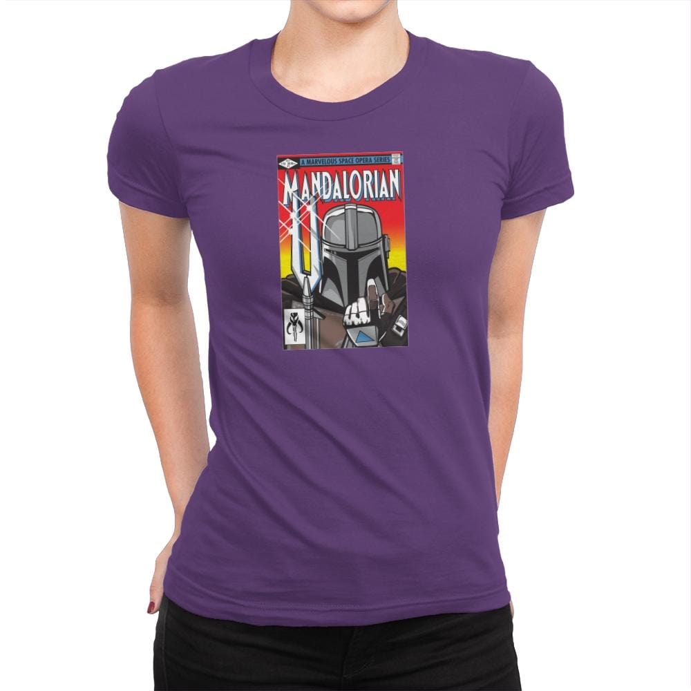 Mandalorian - Womens Premium T-Shirts RIPT Apparel Small / Purple Rush