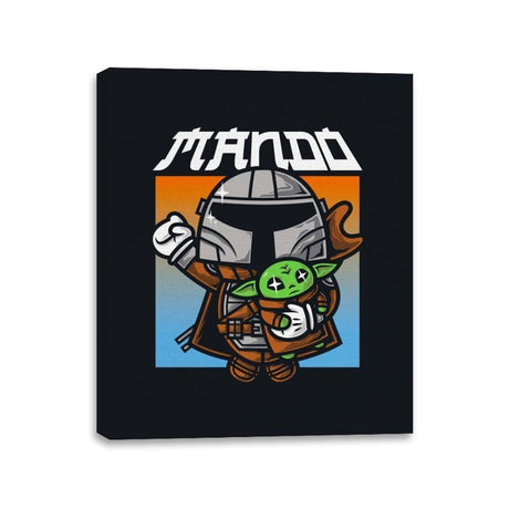 MANDO - Canvas Wraps Canvas Wraps RIPT Apparel 11x14 / Black