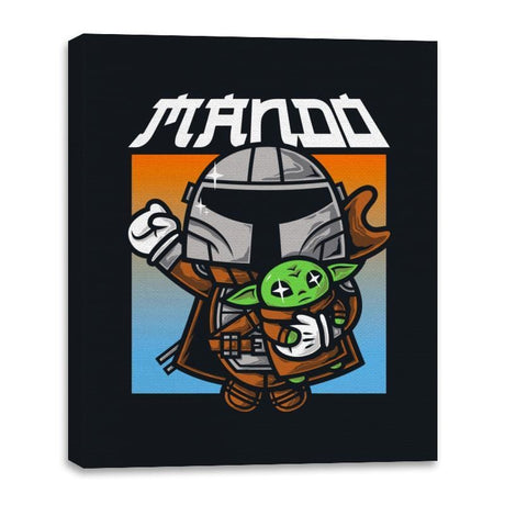 MANDO - Canvas Wraps Canvas Wraps RIPT Apparel 16x20 / Black