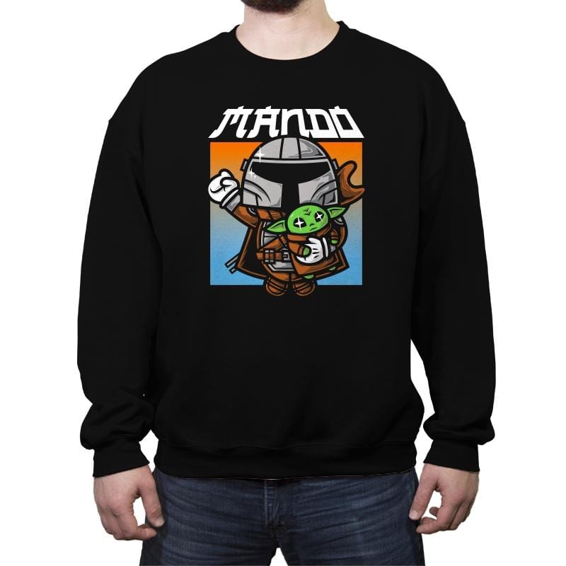 MANDO - Crew Neck Sweatshirt Crew Neck Sweatshirt RIPT Apparel Small / Black