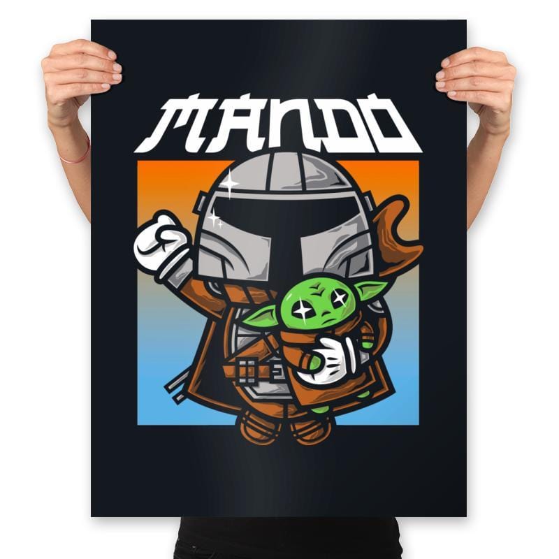 MANDO - Prints Posters RIPT Apparel 18x24 / Black