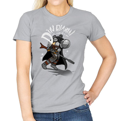 Mando vs. the Galaxy - Womens T-Shirts RIPT Apparel Small / Sport Grey