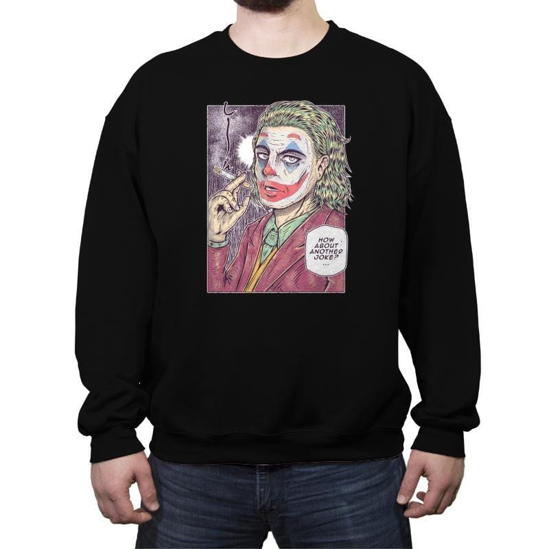 Manga Clown in Color - Crew Neck Sweatshirt Crew Neck Sweatshirt RIPT Apparel Small / Black