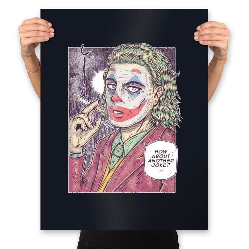 Manga Clown in Color - Prints Posters RIPT Apparel 18x24 / Black