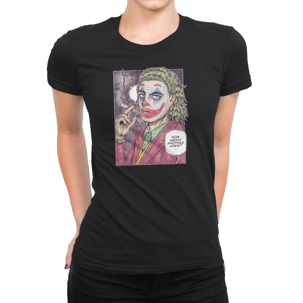 Manga Clown in Color - Womens Premium T-Shirts RIPT Apparel Small / Black