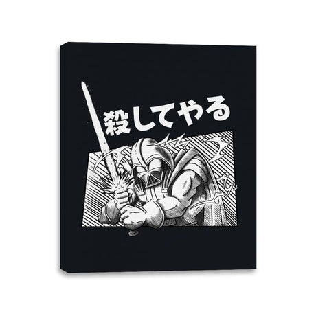 Manga Vader - Canvas Wraps Canvas Wraps RIPT Apparel 11x14 / Black