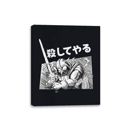 Manga Vader - Canvas Wraps Canvas Wraps RIPT Apparel 8x10 / Black