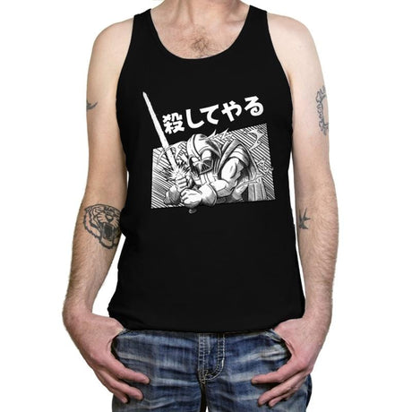 Manga Vader - Tanktop Tanktop RIPT Apparel X-Small / Black