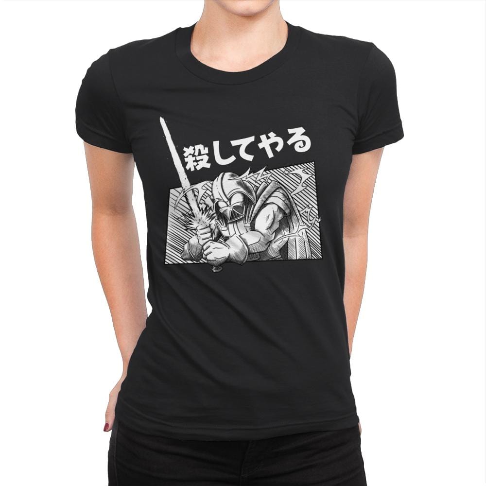 Manga Vader - Womens Premium T-Shirts RIPT Apparel Small / Black