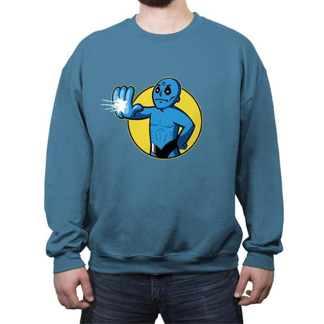 Manhattan Boy - Crew Neck Sweatshirt Crew Neck Sweatshirt RIPT Apparel Small / Indigo Blue