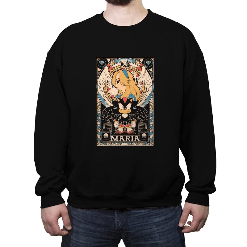 Maria Tarot - Crew Neck Sweatshirt Crew Neck Sweatshirt RIPT Apparel Small / Black